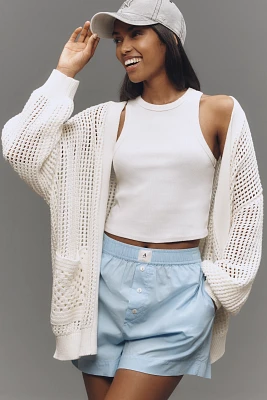 By Anthropologie Crochet Grandpa Cardigan