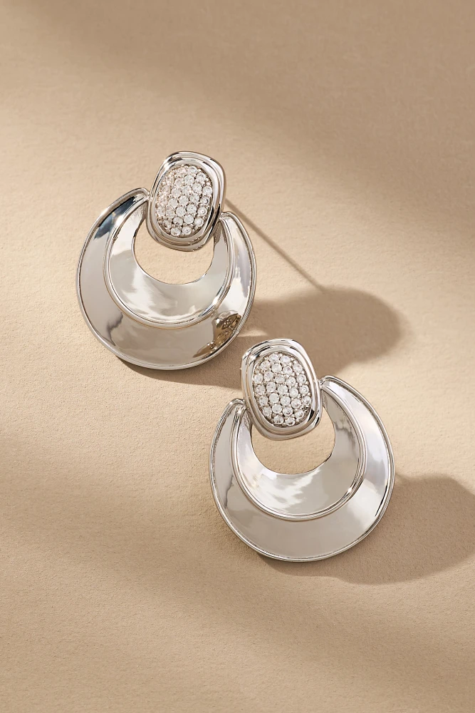 Luv Aj Pavé Doorknock Earrings