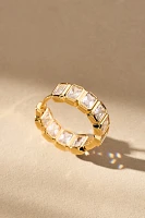 Luv Aj Bianca Bezel Hoop Earrings