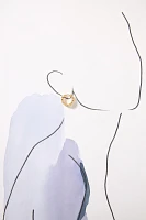 Luv Aj Bianca Bezel Hoop Earrings