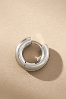 Thick Puffy Hinged Huggie Hoop Earrings