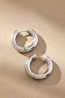 Puffy Hinged Huggie Hoop Earrings