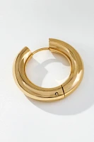 Puffy Hinged Huggie Hoop Earrings