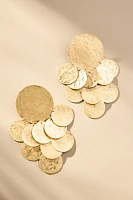 Circular Discs Post Earrings