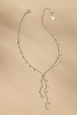 Delicate Crystal Lariat Necklace