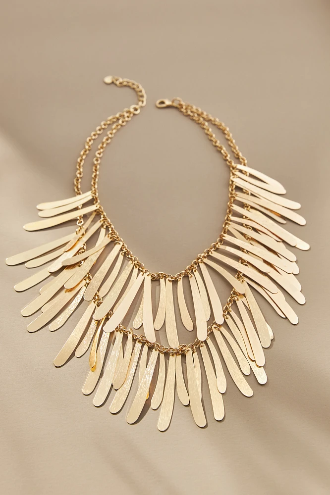 Double Layer Fringe Necklace