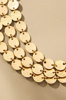 Layered Circles Collar Necklace