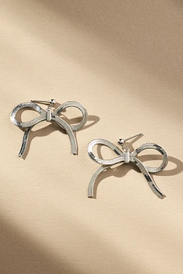 Tiny Bow Drop Earrings