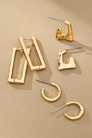 Géométrie Earrings, Set of 3