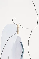 Wavy Linked Drop Earrings