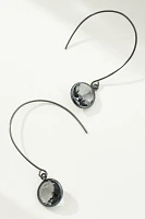 Thin Crystal Threader Earrings