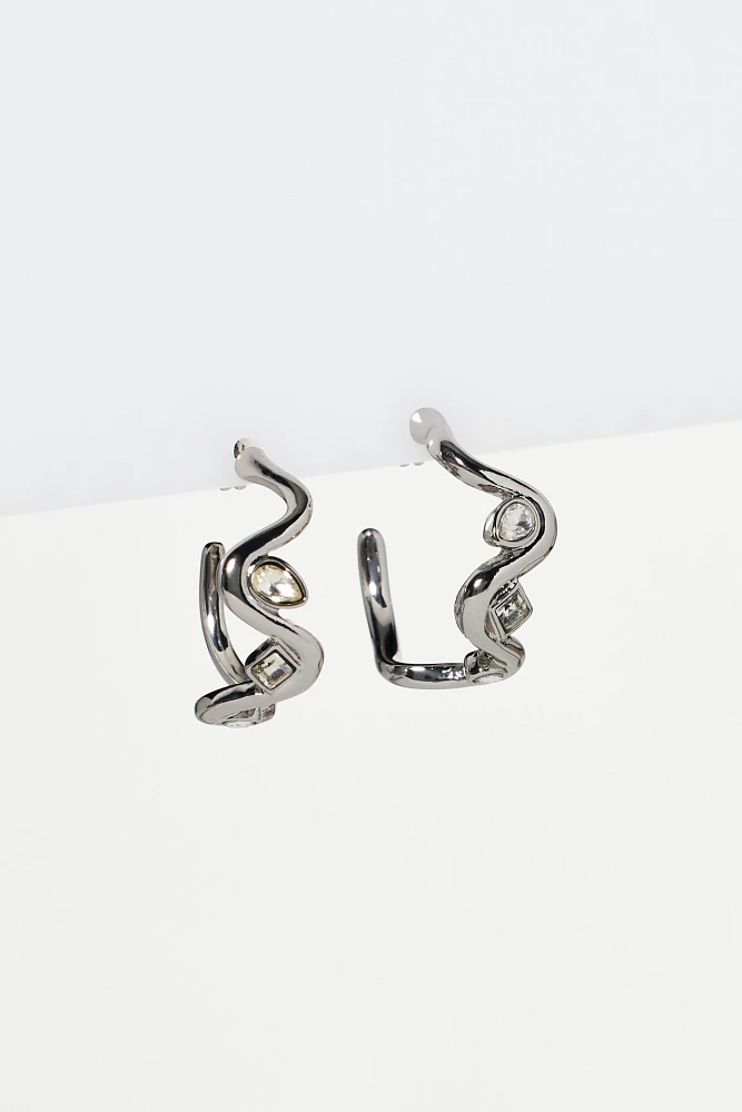 Serpentine Crystal Earrings