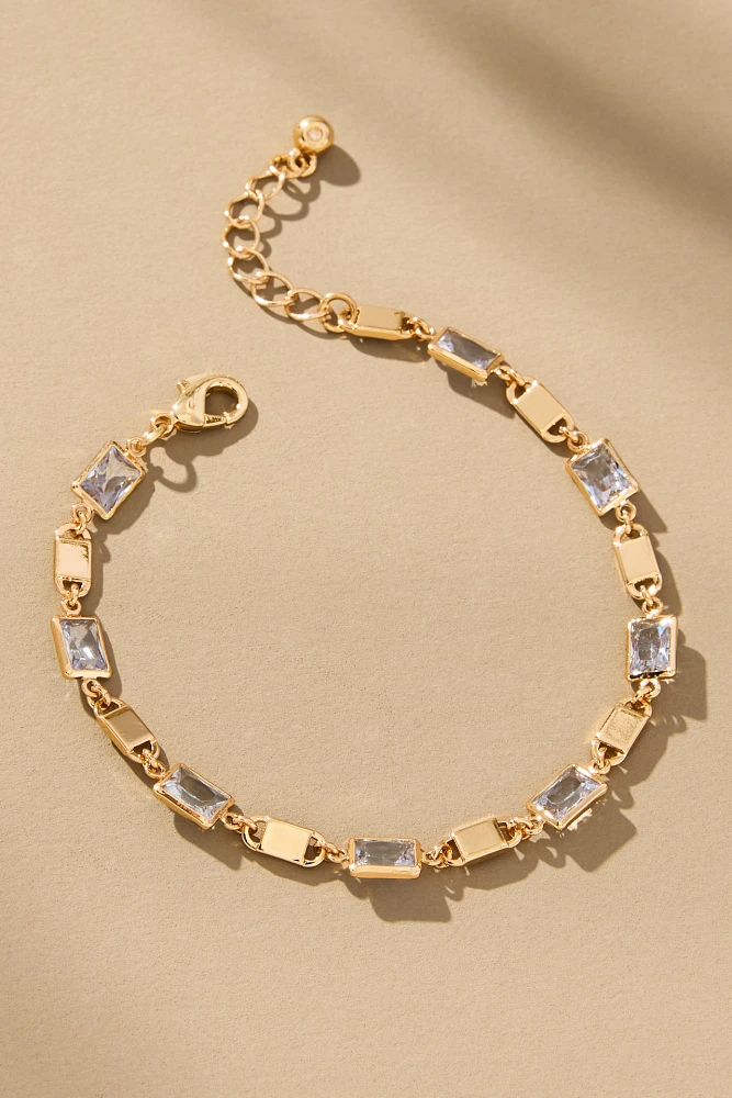 Multi Crystal Baguette Bracelet