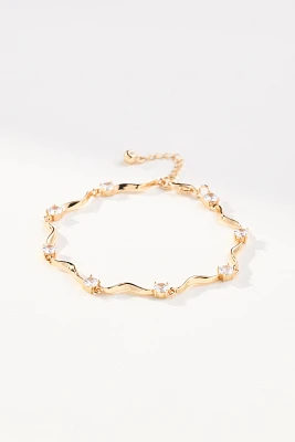 Wavy Crystal Bracelet