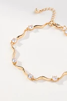 Wavy Crystal Bracelet