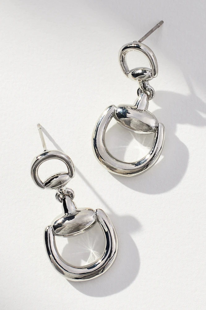 Horsebit Drop Earrings