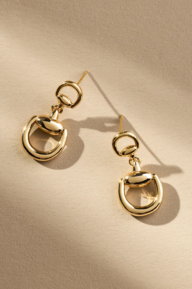 Horsebit Drop Earrings