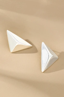 3D Pyramid Post Earrings