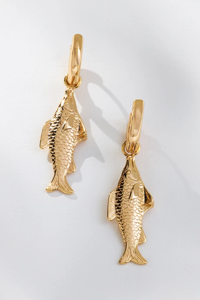 Fish Charm Earrings