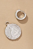 Horsing Around Charm Huggie Hoop Earrings