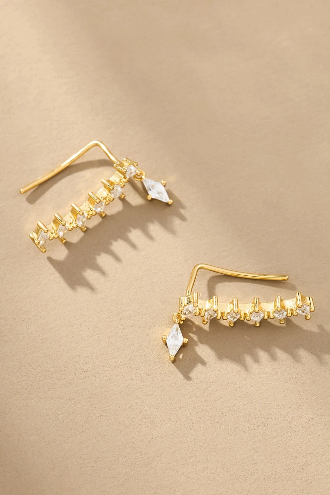 Jackie Mack Crystal Crawler Earrings