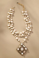 Pearl Beaded Layered Necklace