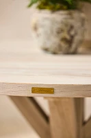 Clovis Cross Leg Teak Dining Table