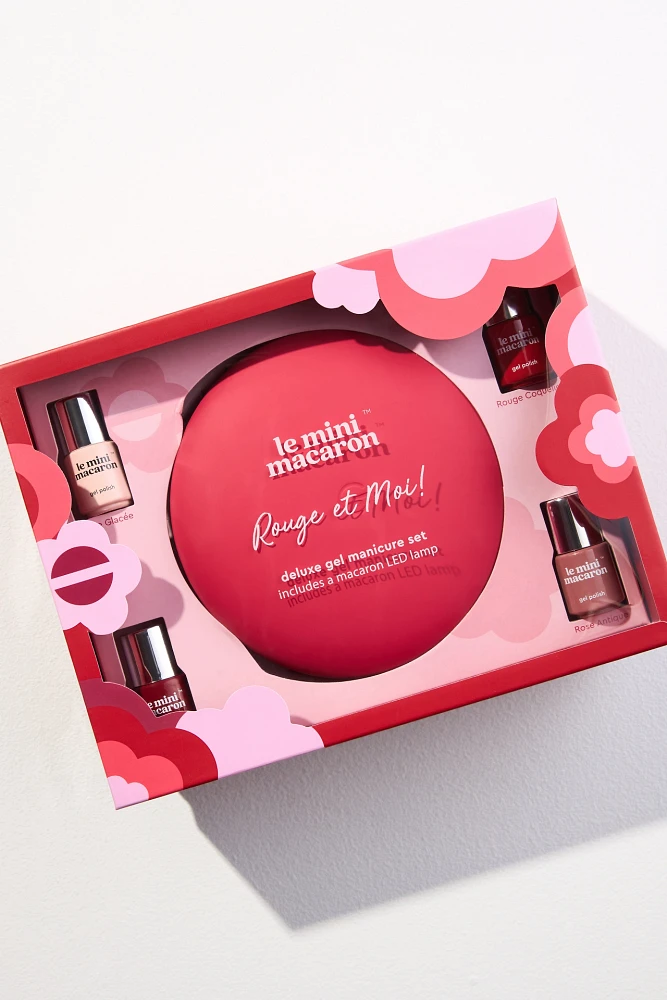 Le Mini Macaron Rouge et Moi! Deluxe Gel Manicure Set