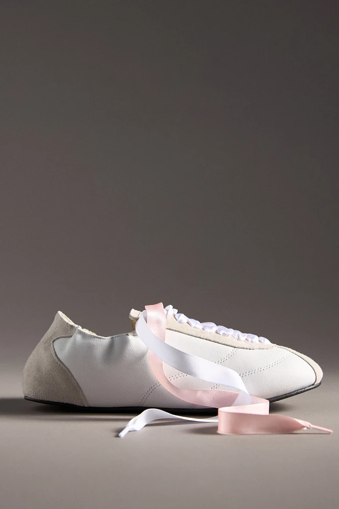 Repetto Meline Silk Tennis Flats