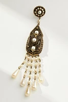 Western Pearl Dangle Earrings