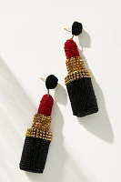 Deepa Gurnani Lipstick Drop Earrings