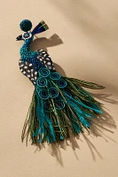 Deepa Gurnani Peacock Drop Earrings