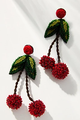 Deepa Gurnani Cherry Drop Earrings