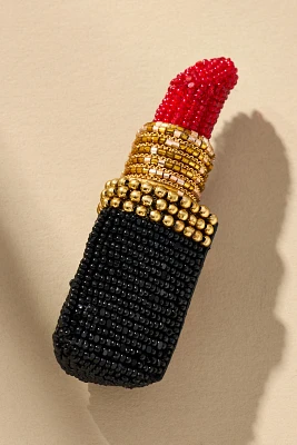 Deepa Gurnani Lipstick Brooch