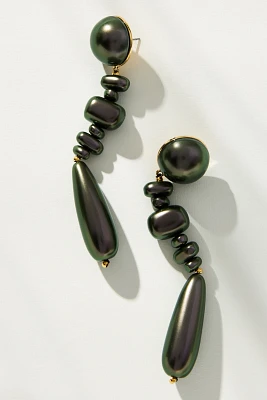 Lele Sadoughi Tahitian Pearl Copacabana Linear Drop Earrings