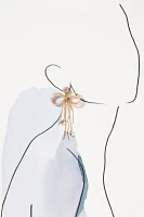 Lele Sadoughi Abalone Crystal Lily Drop Earrings