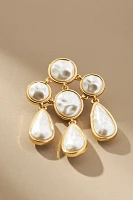 Lele Sadoughi Pearl Reflection Chandelier Drop Earrings