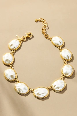 Lele Sadoughi Pearl Reflection Collar Necklace