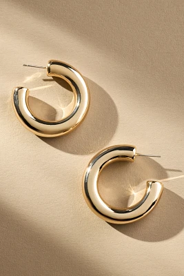 Large Tube Hoop Earrings