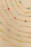 Tiny Clover Chain Necklace