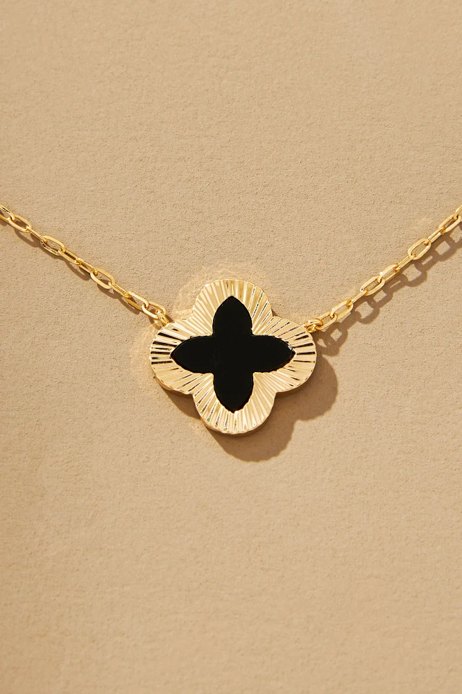 Small Clover Charm Necklace