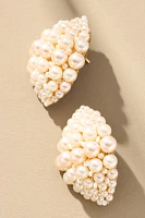 Deepa Gurnani Uma Pearl Cluster Drop Earrings