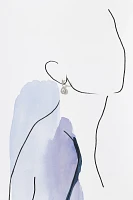 NADRI Radiant Pear-Shape Crystal Halo Drop Earrings