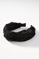 Dotted Animal Print Knot Headband