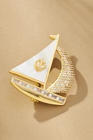 Gemelli Sailboat Brooch