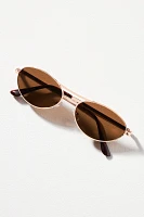 Oval Aviator Sunglasses