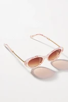 Oval Tortoise Sunglasses