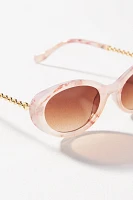 Oval Tortoise Sunglasses