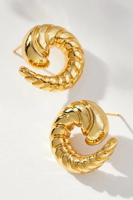 Logan Tay Twisted Beach Stud Earrings