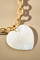 Logan Tay Jumbo Mother-of-Pearl Heart Pendant Necklace